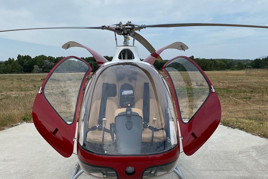 Cabri vue de devant porte ouverte